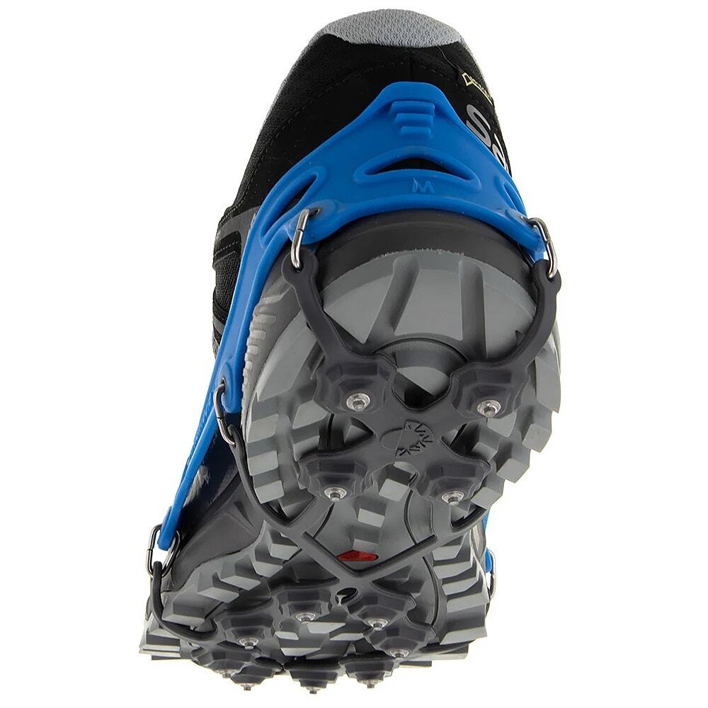 Kahtoola EXOspikes Traction Cleats Ice Snow Shoe Grips Blue Gray Size M Men 8-10